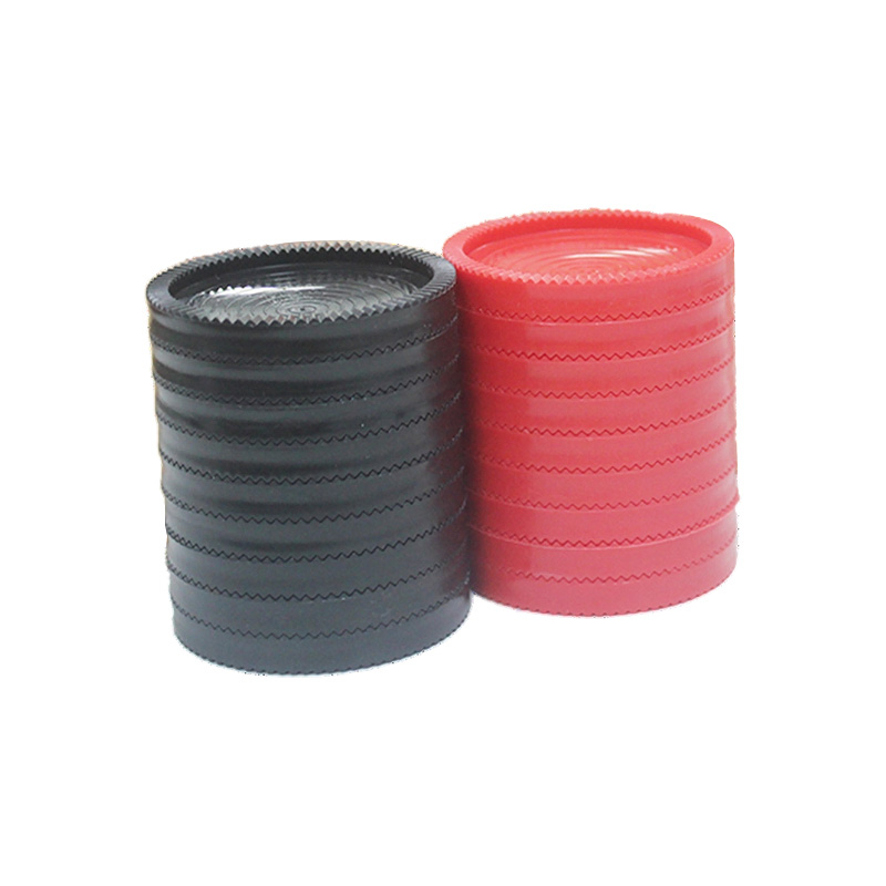 Rubrum et nigrum plastic checkers latrunculorum pieces