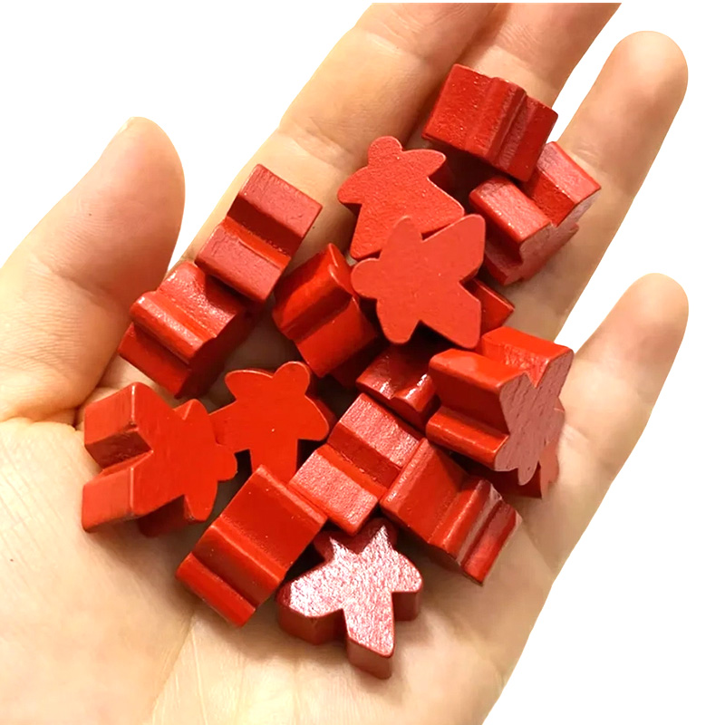 Multicolores lignei meeple impignorantur venatus accessiones