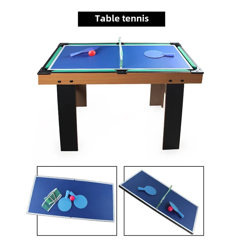 4-in-1 Multi-Ludus Tabula cum Foosball, Air Hockey, Tabula Tennis et Pool