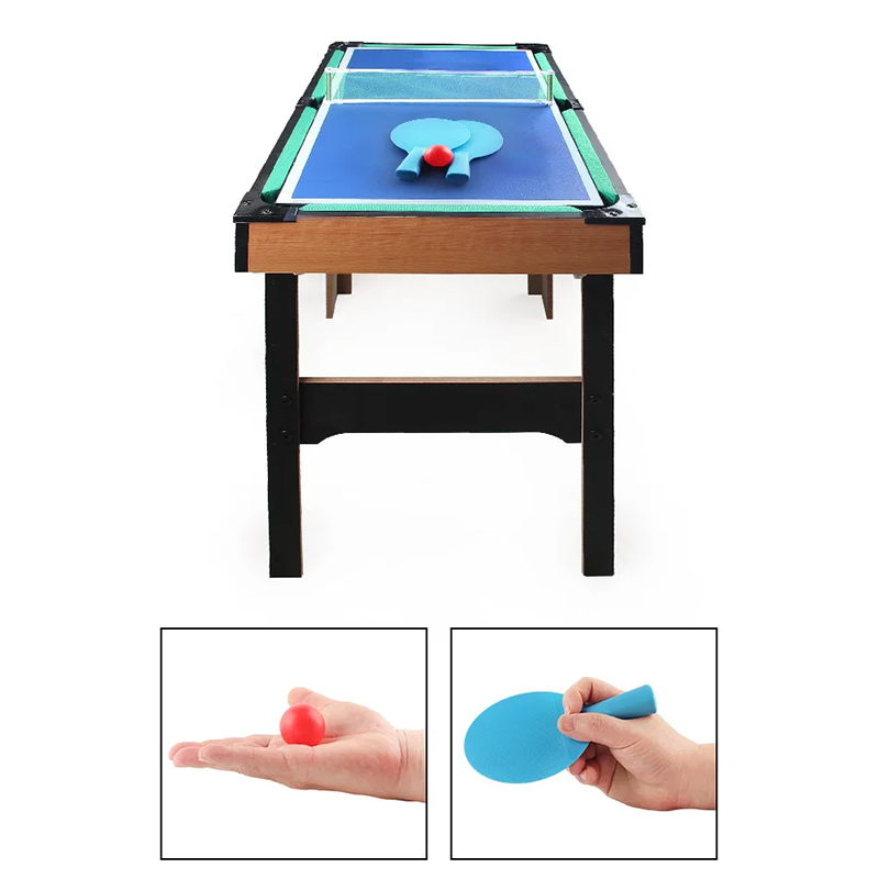 4-in-1 Multi-Ludus Tabula cum Foosball, Air Hockey, Tabula Tennis et Pool