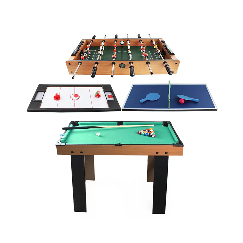 4-in-1 Multi-Ludus Tabula cum Foosball, Air Hockey, Tabula Tennis et Pool