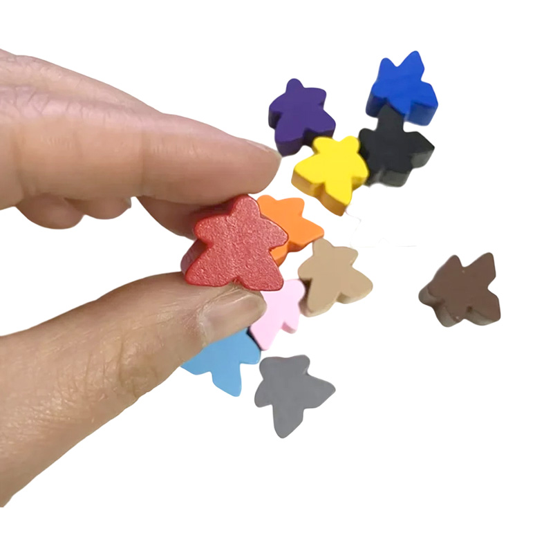 Multicolores lignei meeple impignorantur venatus accessiones