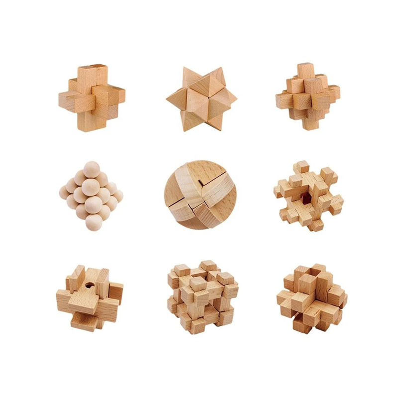 12-Piece Wooden lockming lock