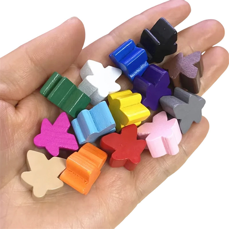 Multicolores lignei meeple impignorantur venatus accessiones