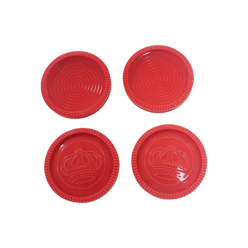 Rubrum et nigrum plastic checkers latrunculorum pieces