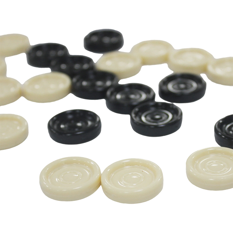 Dual-Color Plastic Checkers