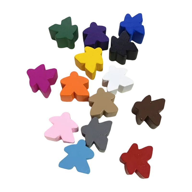 Multicolores lignei meeple impignorantur venatus accessiones