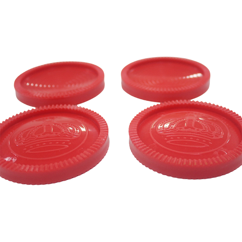 Rubrum et nigrum plastic checkers latrunculorum pieces