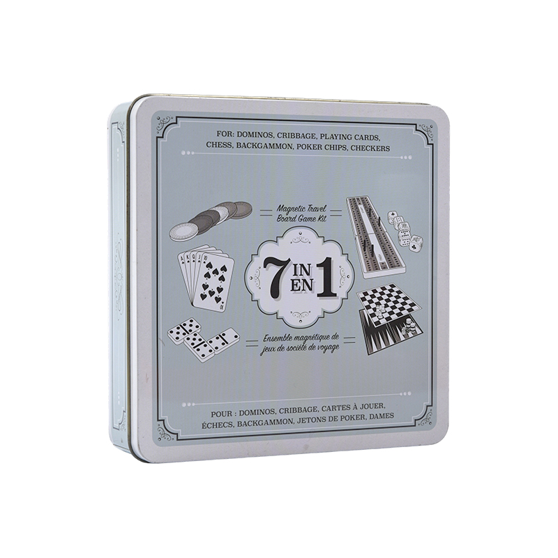VII-in-I Iter Ludus Pone cum Portable Iron Box
