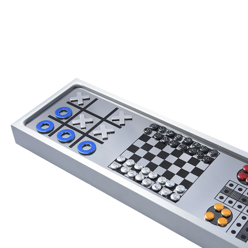 Aluminium alloyMagnetic 3-in-1 LATRUNCULARIUS Ludus Set