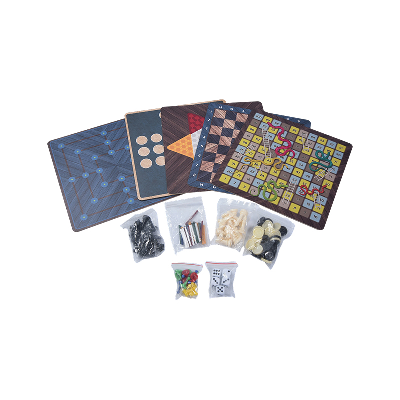 L-in-I Traditional Board Ludus Set