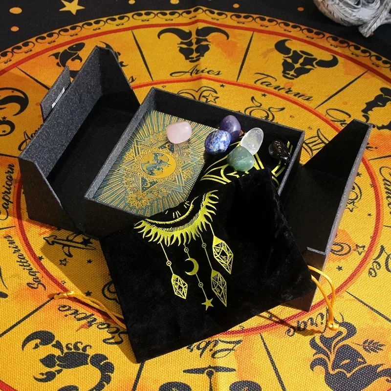 Zodiac-Themed Collectible Edition - Thesaurus mystici Tarot & Crystal Set