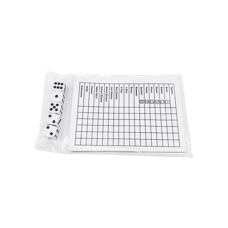 Classic Dice Ludus Essentialia YATZY Scoreboard Set