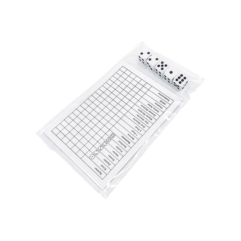 Classic Dice Ludus Essentialia YATZY Scoreboard Set