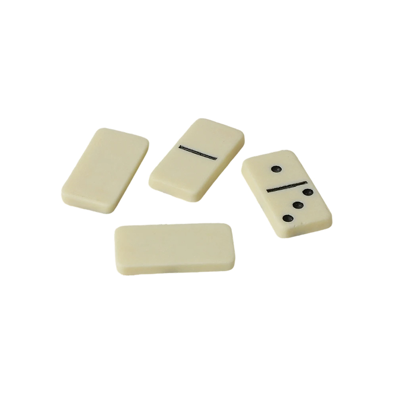 Traditional Double-Six Dominoes Pone in Eburneum Conclusio
