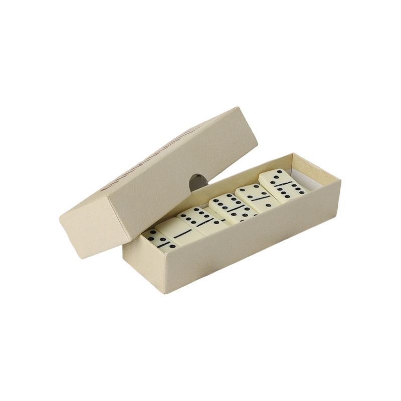 Traditional Double-Six Dominoes Pone in Eburneum Conclusio