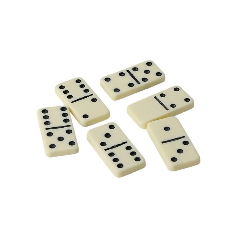 Traditional Double-Six Dominoes Pone in Eburneum Conclusio
