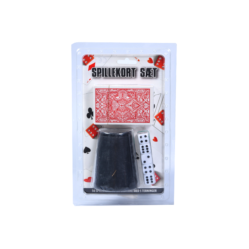 Spillekort Set - ludens Card, Dice, et Dice Calicem Set