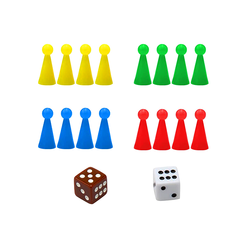 Portable Magnetic Board Ludus cum Dice et Pieces Classic Ludo Ludus Set