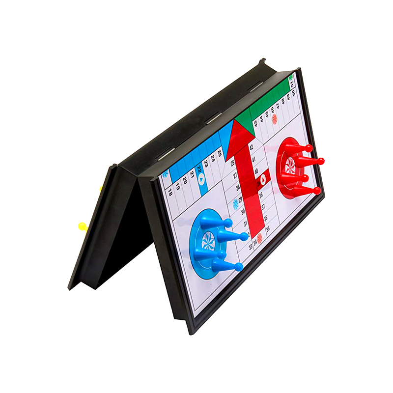 Portable Magnetic Board Ludus cum Dice et Pieces Classic Ludo Ludus Set