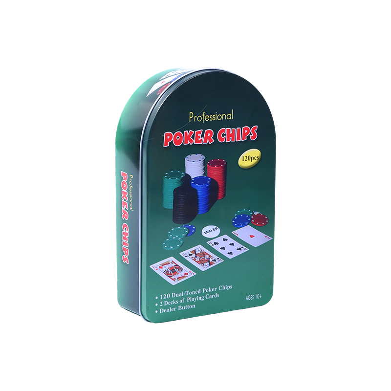 Green Arcanum Metal plumbum CXX Chips cum Cards et CONPARATOR Puga pyga Professional Poker Chips Set