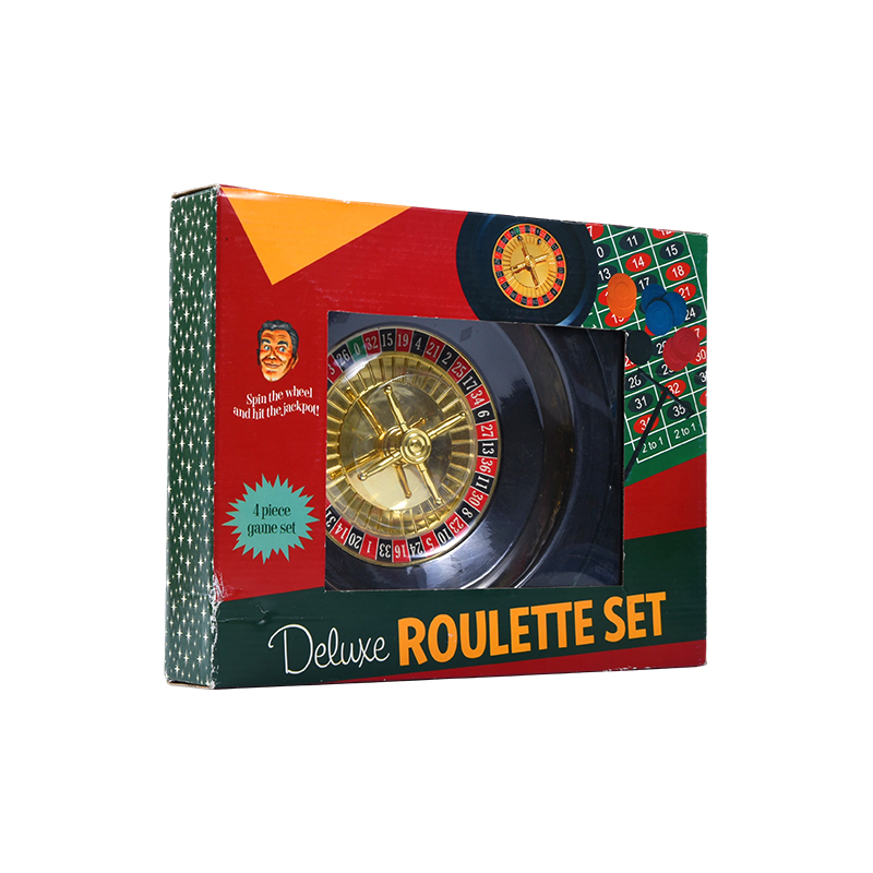 Ludo Roulette Set - IV-Piece Ludus pone in Vibrant Packaging