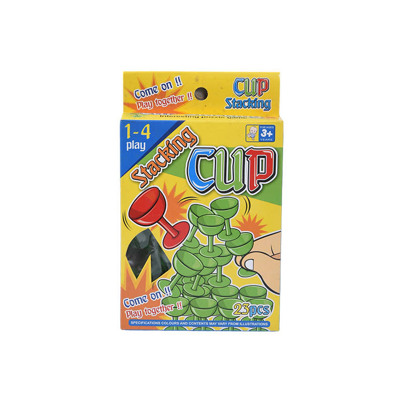 Toddler Developmental Toy - 23-Piece Plastic Stacking Cucurbitulae with Cartoon Design