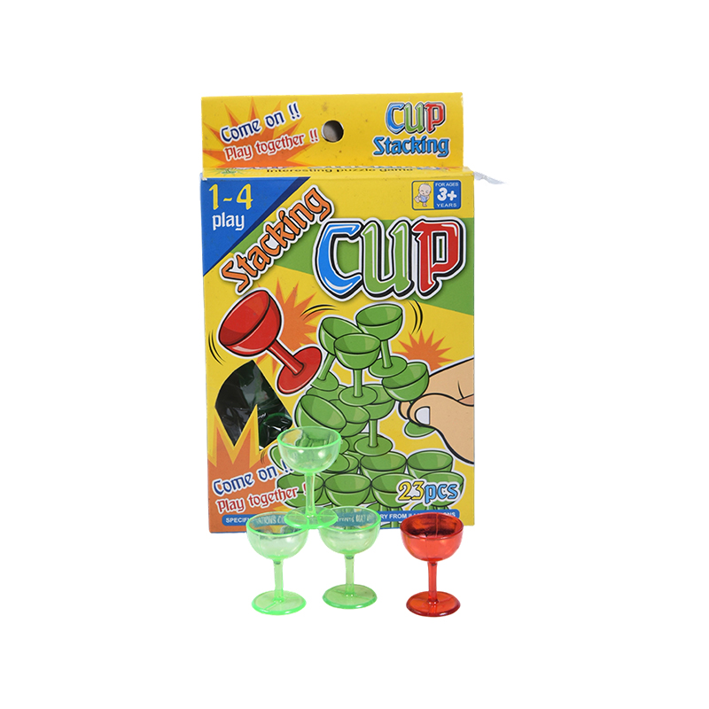 Toddler Developmental Toy - 23-Piece Plastic Stacking Cucurbitulae with Cartoon Design