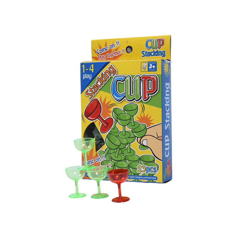 Toddler Developmental Toy - 23-Piece Plastic Stacking Cucurbitulae with Cartoon Design