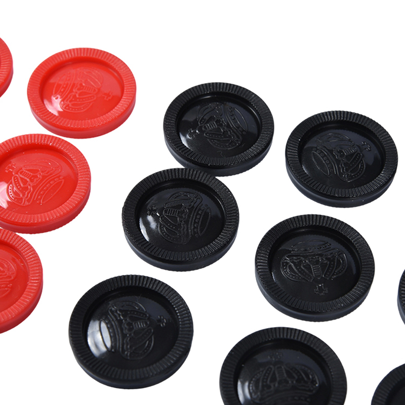 Traditional Checkers Ludus Mat cum Plastic ludens Discs