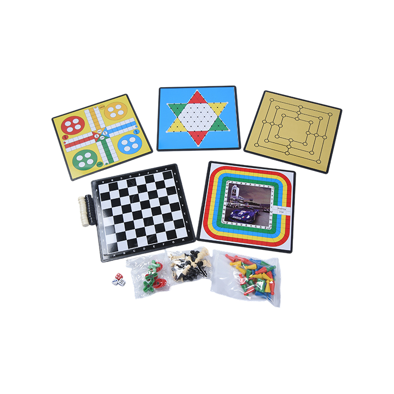 Metal Stannum Case 7-in-1 Magnetic Board Ludus Set