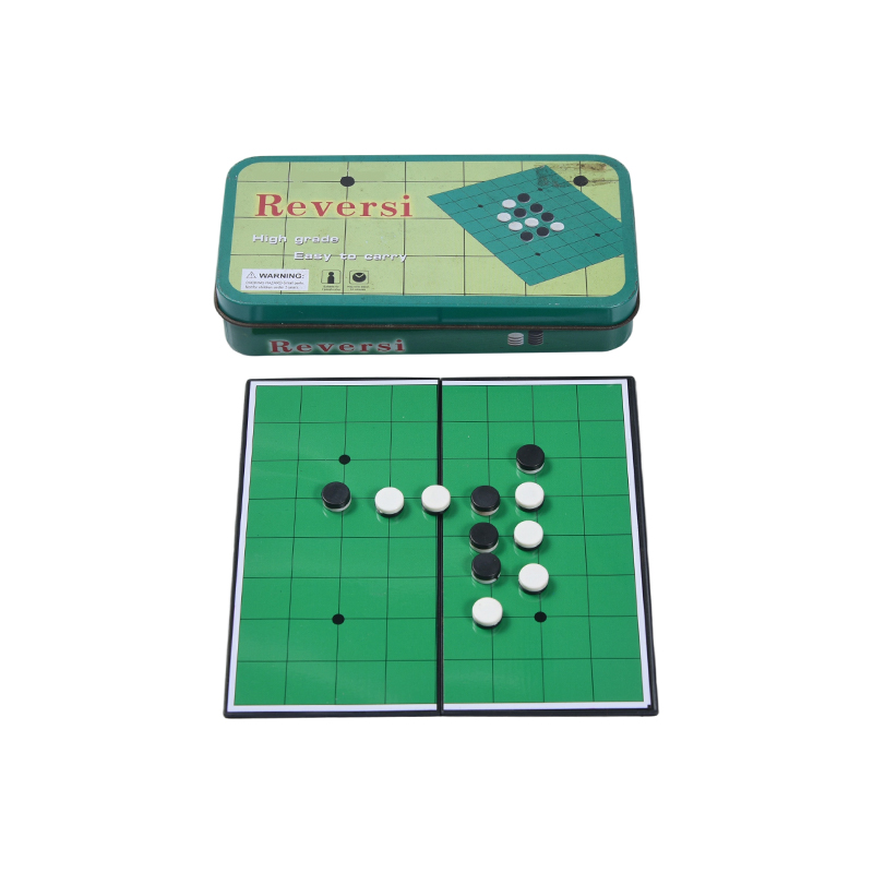 Viridis Metallis plumbi Casus Portable Reversi (Othello) Game