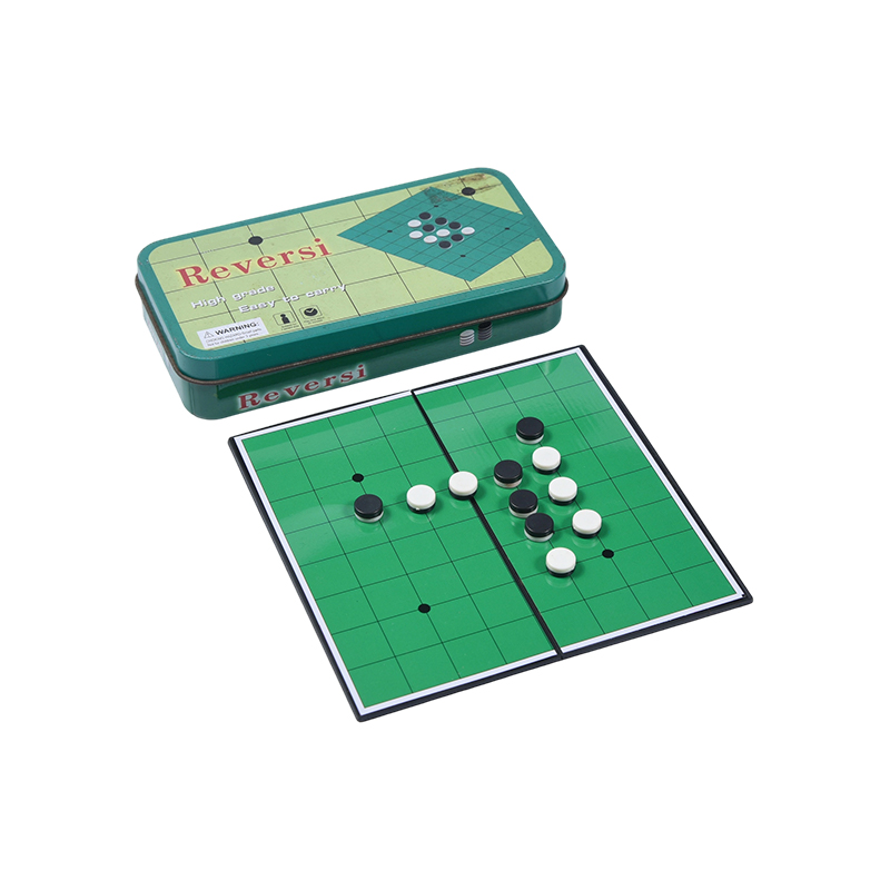 Viridis Metallis plumbi Casus Portable Reversi (Othello) Game