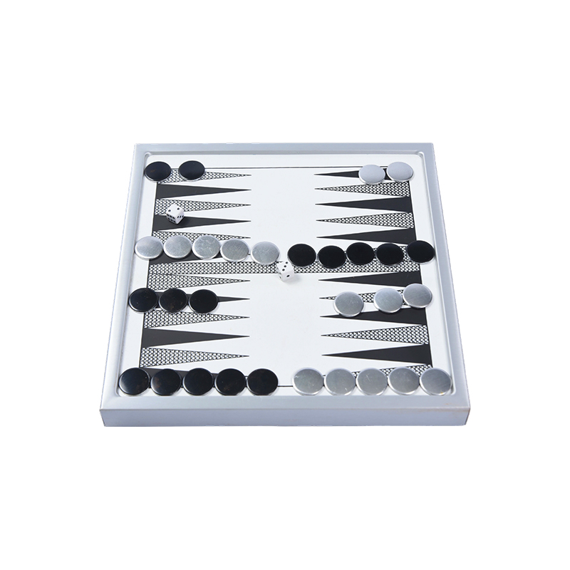 Premium Aluminium Backgammon Set - Modern Tabletop Edition