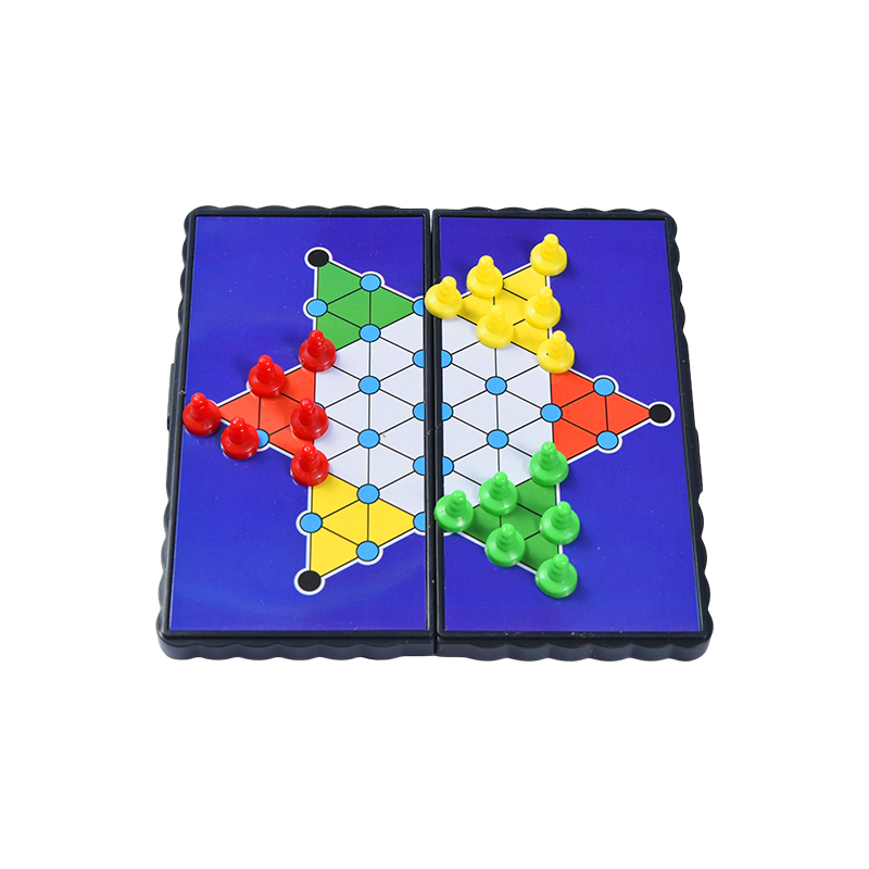 Portable Travel Edition Magnetic Foldable Chinese Checkers Ludus
