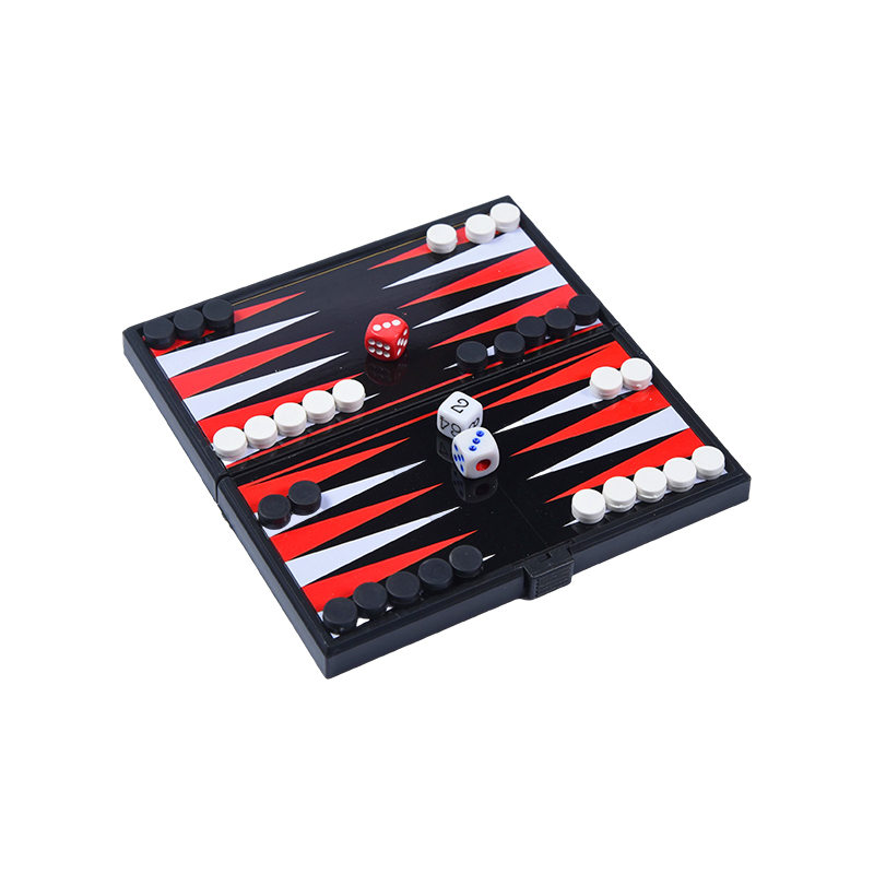 Portable Magnetic Duplex postesque Backgammon Ludus Set