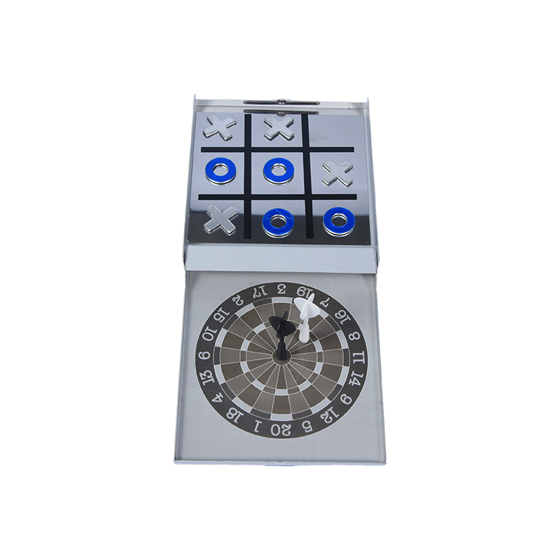 Metal Case Portable Edition Magnetic Dart and Tic-Tac-Toe Combo Venatus