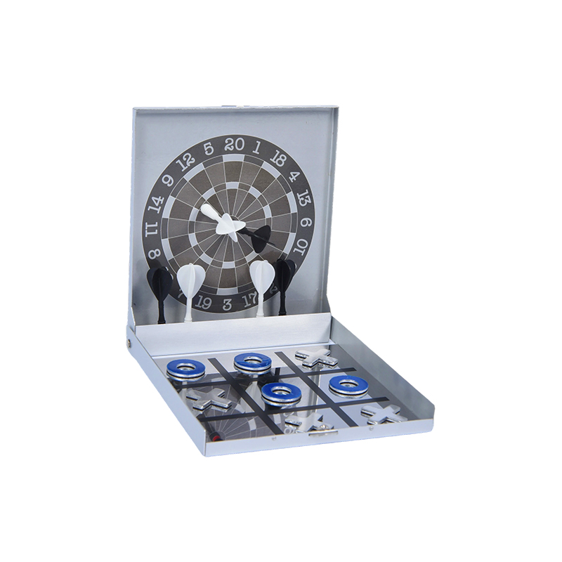 Metal Case Portable Edition Magnetic Dart and Tic-Tac-Toe Combo Venatus