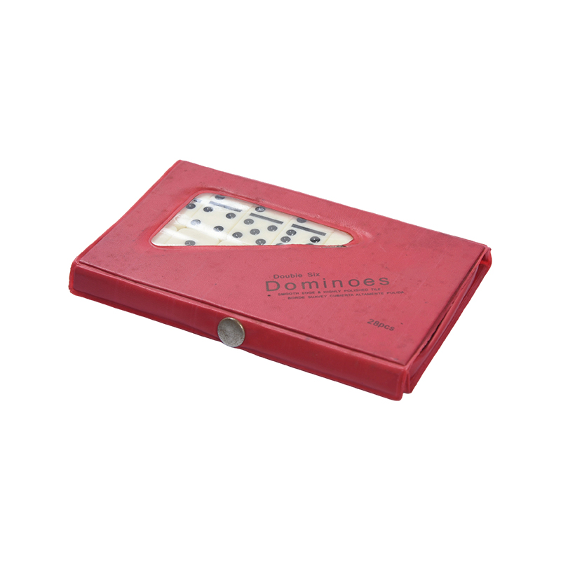 Classic Tile Ludus In-the-Go - Foedus Plastic Domino Pone cum Causa Portable
