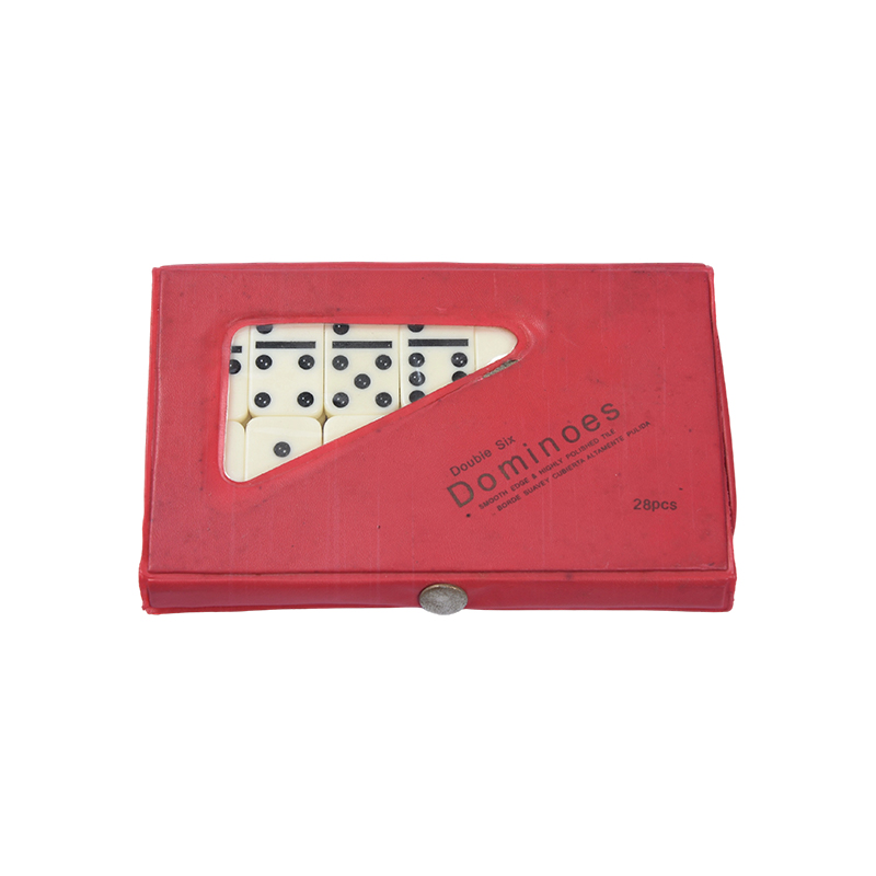 Classic Tile Ludus In-the-Go - Foedus Plastic Domino Pone cum Causa Portable