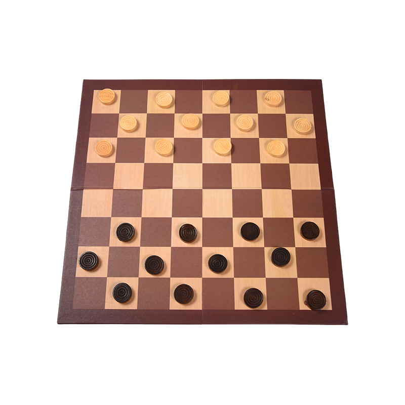Lignea Checkers Board Ludus - Ordo Strategy Ludus cum Duo Packaging Options
