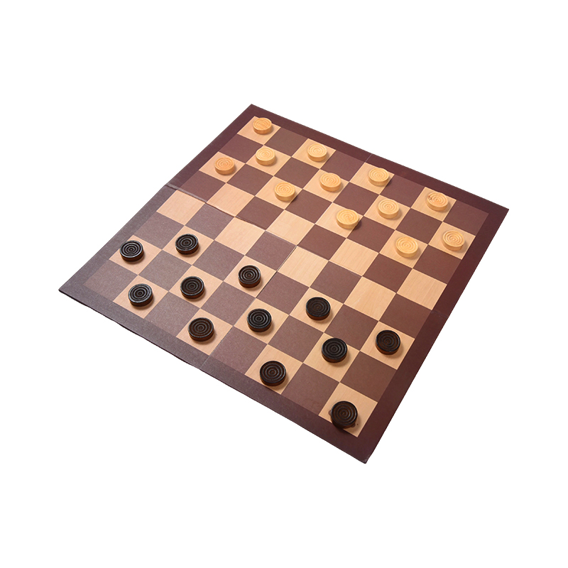 Lignea Checkers Board Ludus - Ordo Strategy Ludus cum Duo Packaging Options