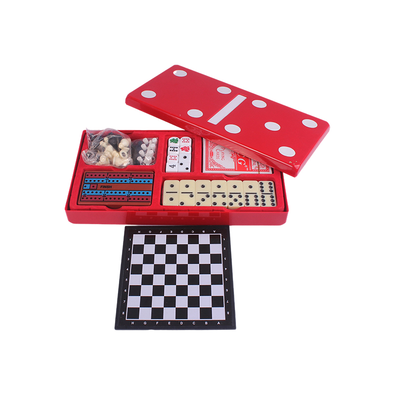 Red Polka-Dot Edition - Ordo Dominoes & Cribbage Combo Set