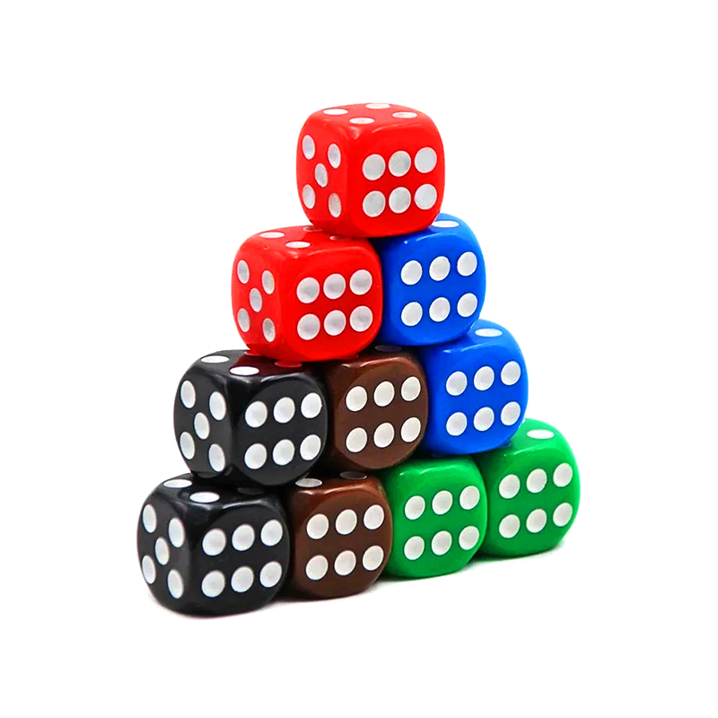 100 Pieces in 10 Vibrant Colores LAETUS Confusaque dice Set