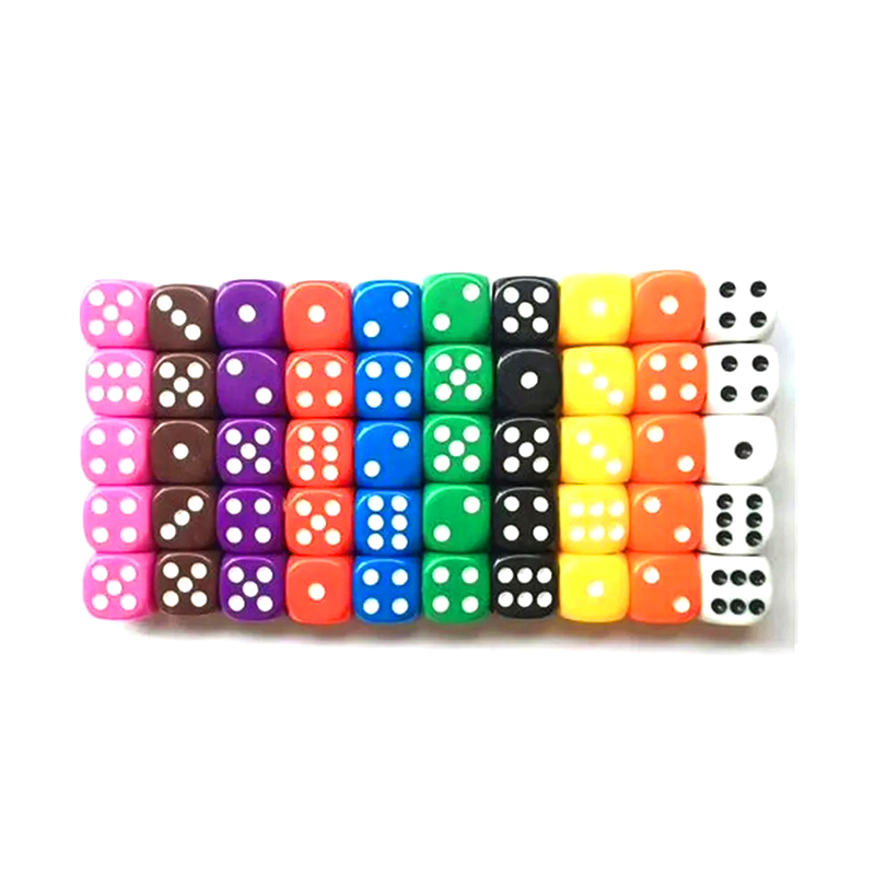 100 Pieces in 10 Vibrant Colores LAETUS Confusaque dice Set