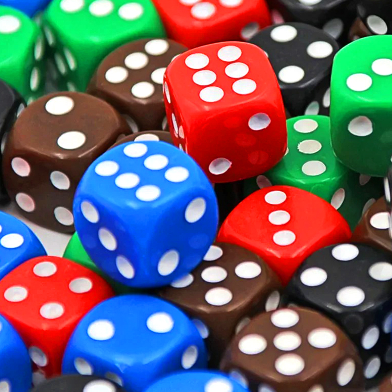 100 Pieces in 10 Vibrant Colores LAETUS Confusaque dice Set