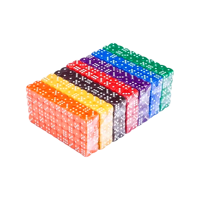 100 Pieces in 10 Vibrant Colores LAETUS Confusaque dice Set