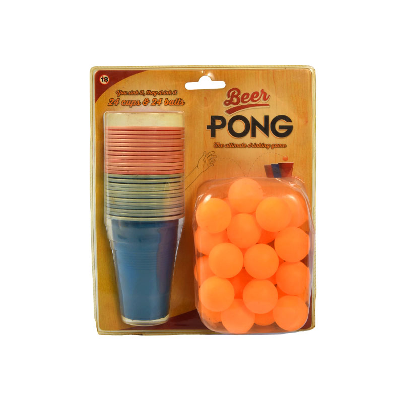 24 Cucurbitulae & 24 Globos pro Ultima Party Fun Beer Pong Ludus Set