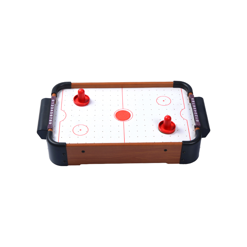 Mini Desktop Ludus cum Rubrum Pucks et Score Trackers Foedus ligneus Aeris Hockey Tabula