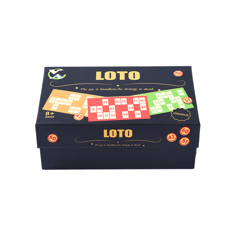 LOTO (Bingo-Style) Ludus Set - Complete cum signis, cards, et repono Box